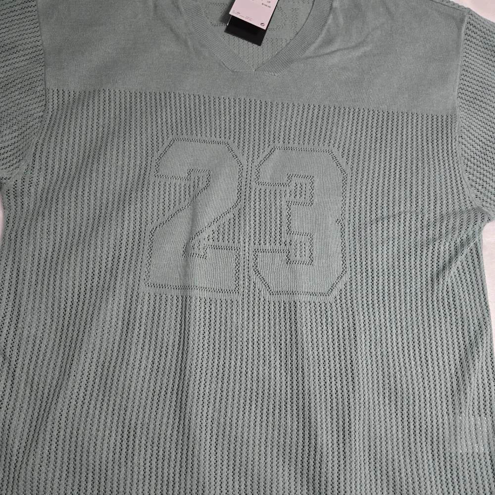 Nike Air Jordan Knit Jersey Top shirt Mineral Slate HQ0766-309 Men Size XL